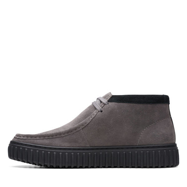CLARKS Torhill Hi Dark Grey Suede