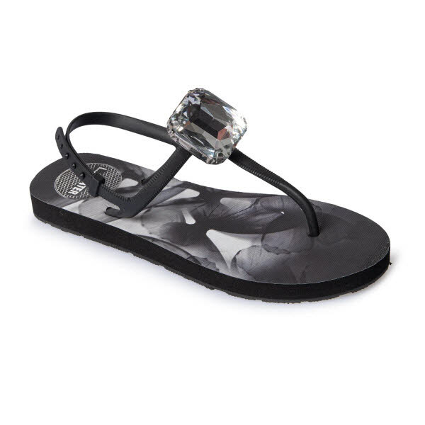 L.A. Waters DIAMOND BLACK SANDAL
