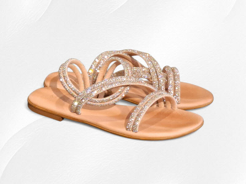 MOSAIC Sandale rosegold