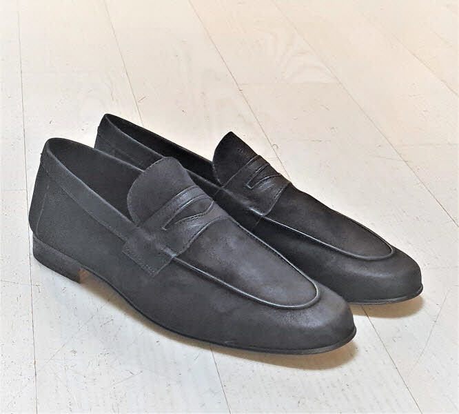 Antica Cuoieria Soldini Herrenslipper Antares Nero