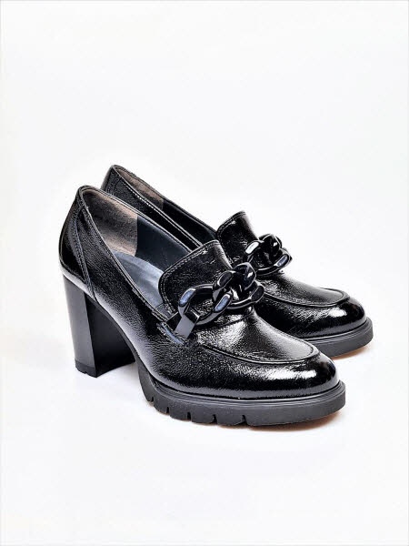 PAUL GREEN Pumps Knautschlack Kette