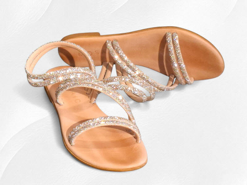 MOSAIC Sandale rosegold