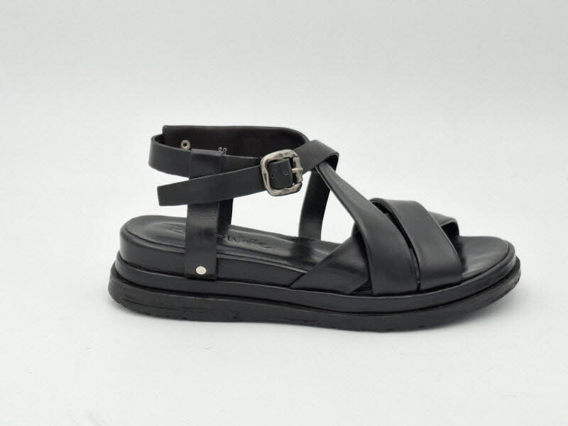 Rebecca White Sandale Golden Nappa Black