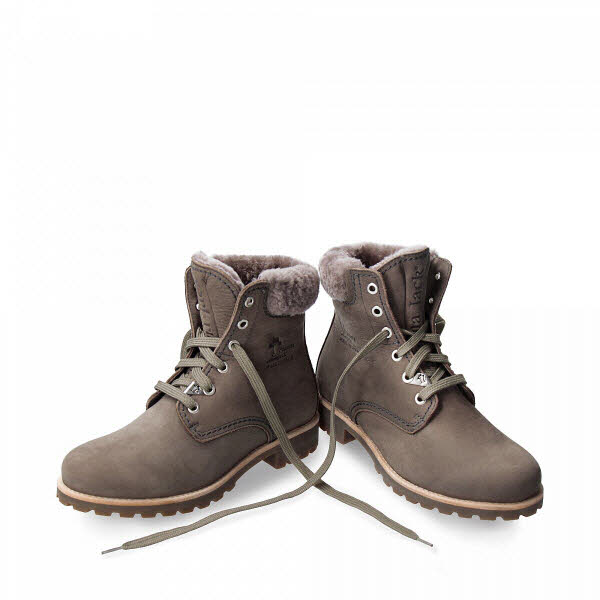 Panama Jack Boot Lammfell grau