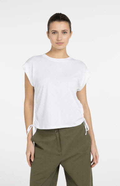Yaya Shirt Kordelzüge weiß