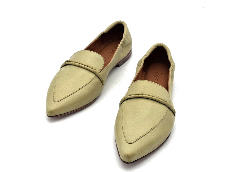 Rebecca White Slipper Pistachio