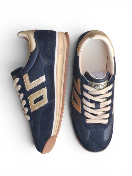 BACK 70 Jogger Nappa Navy/Gold