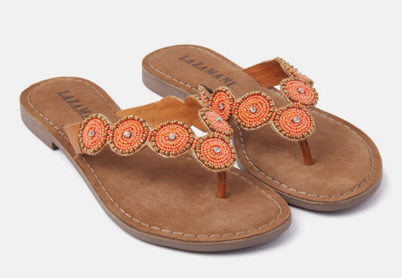 Lazamani Zehenpantoffel orange
