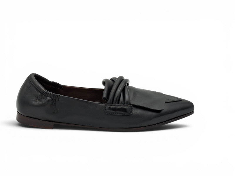 Rebecca White Slipper Zoom black
