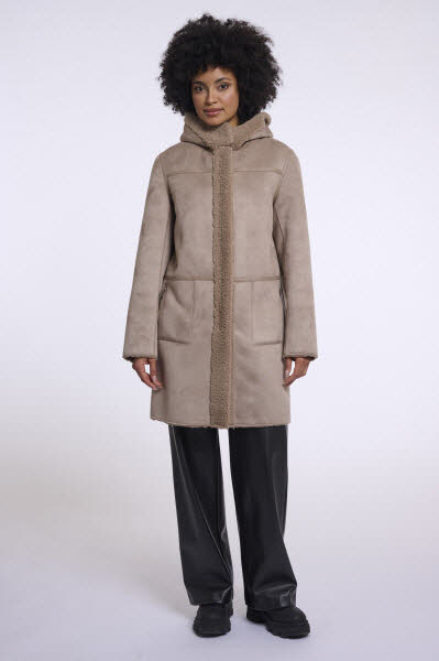 Rino&Pelle Alina Reversible Coat Mocha latte