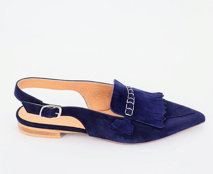 DonnaCarolina Sling camoscio navy