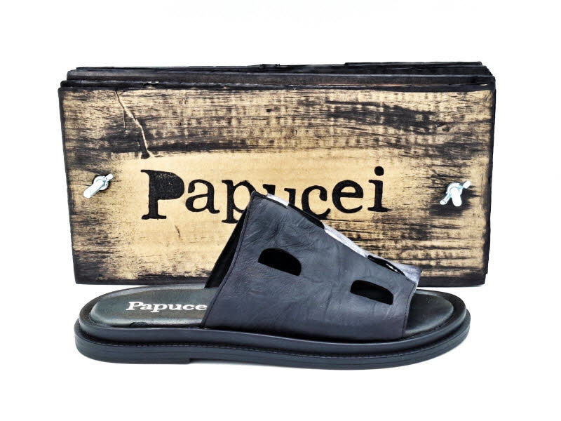 Papucei SC ANGELA INTERNATIONAL SRL Cora Pantoffel Black Silver