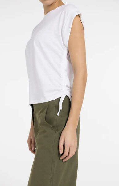 Yaya Shirt Kordelzüge weiß