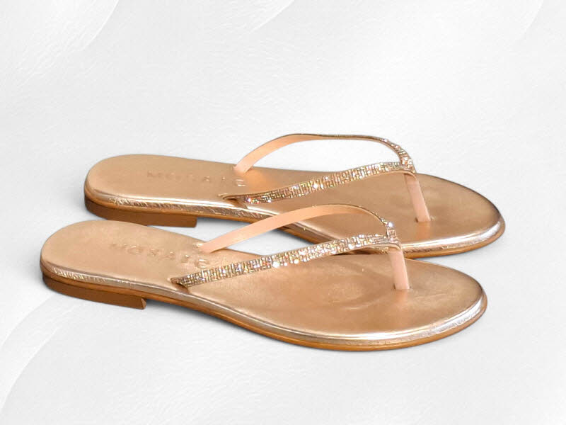 MOSAIC Zehenpantoffel rosegold