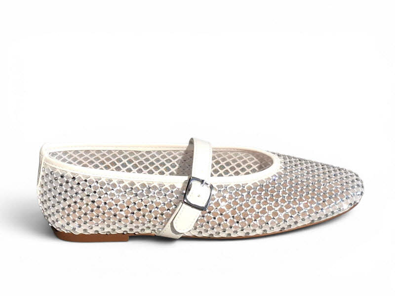 Inuovo Ballerina Glitzer  weiss
