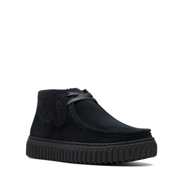 CLARKS Torhill Hi Black Suede