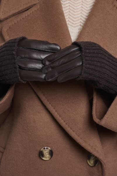Rino&Pelle Infinity Gloves Leather Coffee Roast