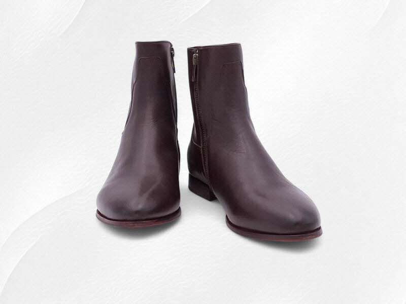 Rebecca White Stieflette Velvet Nappa darkbrown