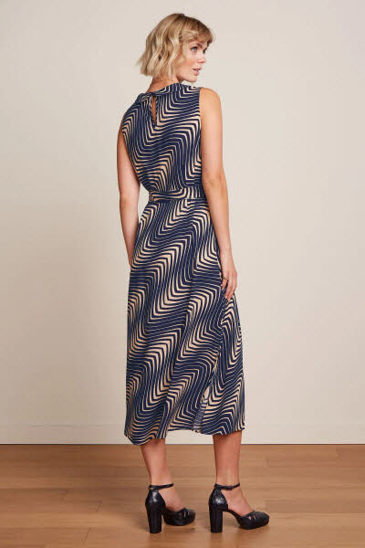 King Louie Exota BV Jodie Maxi Dress Cleo Evening Blue