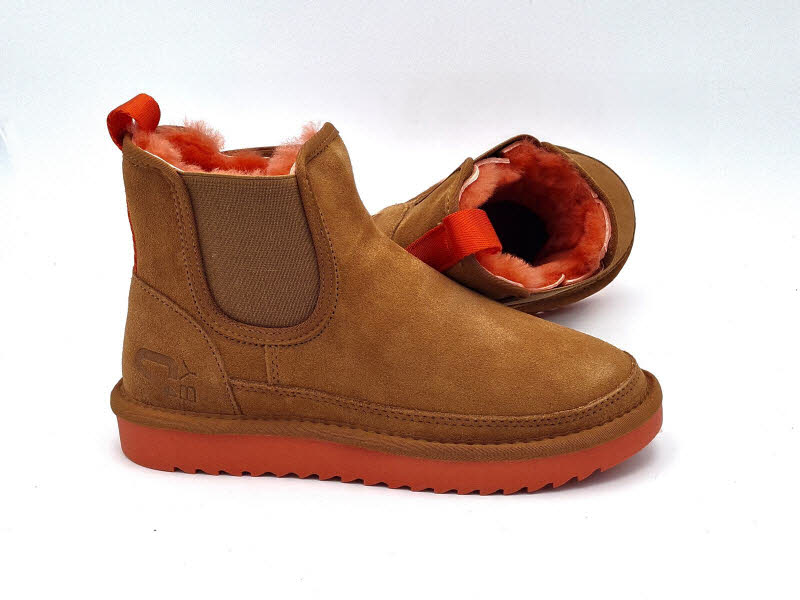 Massimo Santini Boot Lammfell braun