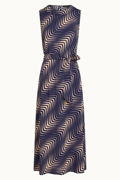 King Louie Exota BV Jodie Maxi Dress Cleo Evening Blue