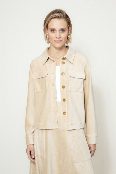 CATNOIR Jacke Jersey Cord - sand