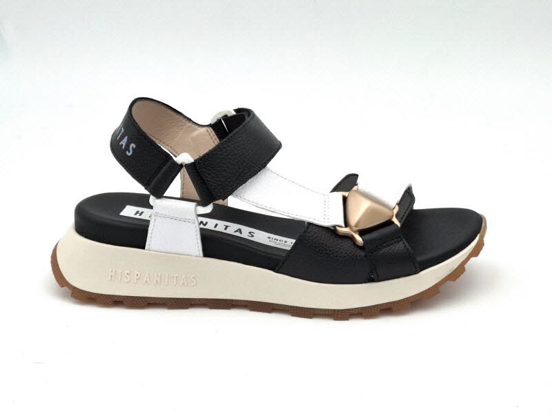 Hispanitas Sandale Maui schwarz/weiß