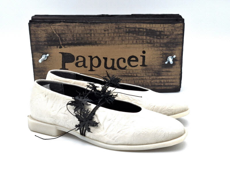 Papucei SC ANGELA INTERNATIONAL SRL NUR Ballerina White