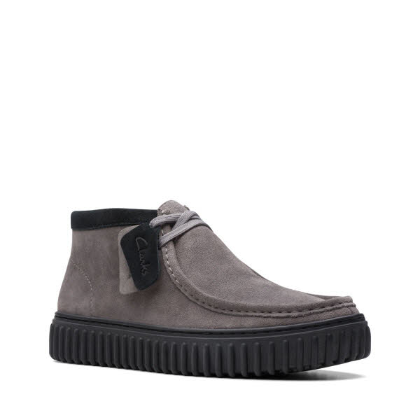 CLARKS Torhill Hi Dark Grey Suede