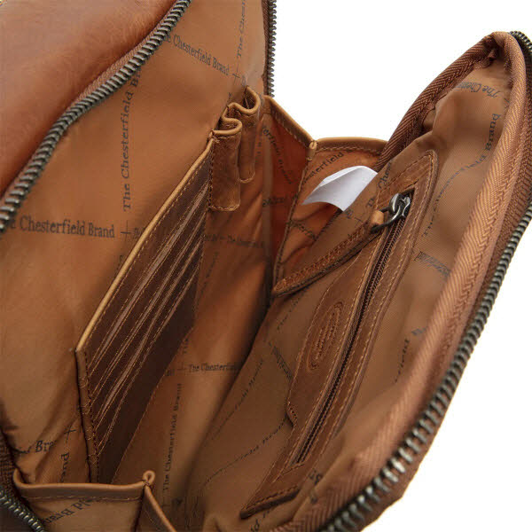 Chesterfield Makorian B.V. Alva Schultertasche cognac
