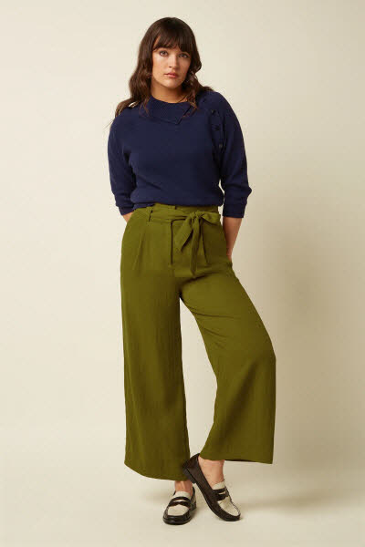 King Louie Exota BV Zira Knit Top Bonheur - evening blue