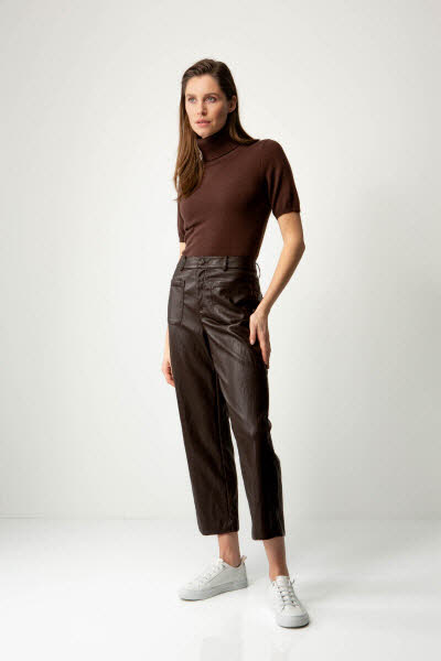 CATNOIR Hose vegan Leather chocolate