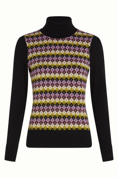 King Louie Exota BV Rollneck Top Chicago Black