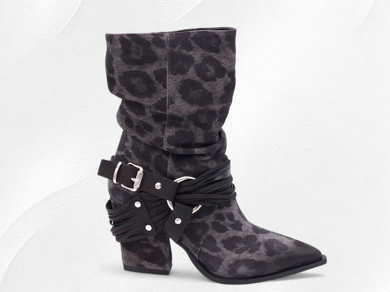 MIMMU Stivaletto Maculato Fumo