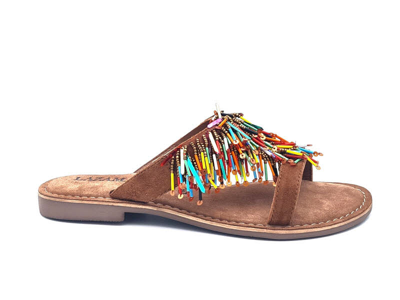 Lazamani Pantoffel Tan