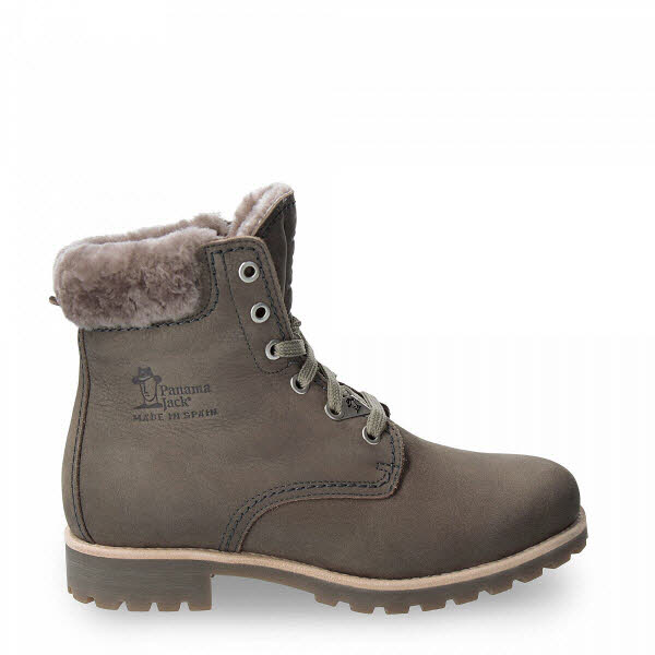 Panama Jack Boot Lammfell grau