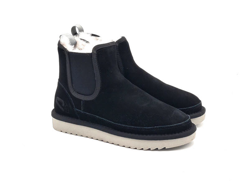 Massimo Santini Boot Lammfell black
