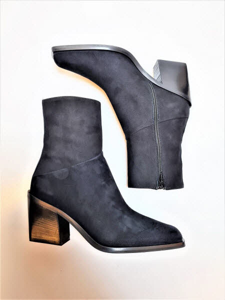 Studio Malori Stieflette Manel Velour schwarz