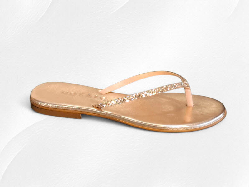 MOSAIC Zehenpantoffel rosegold