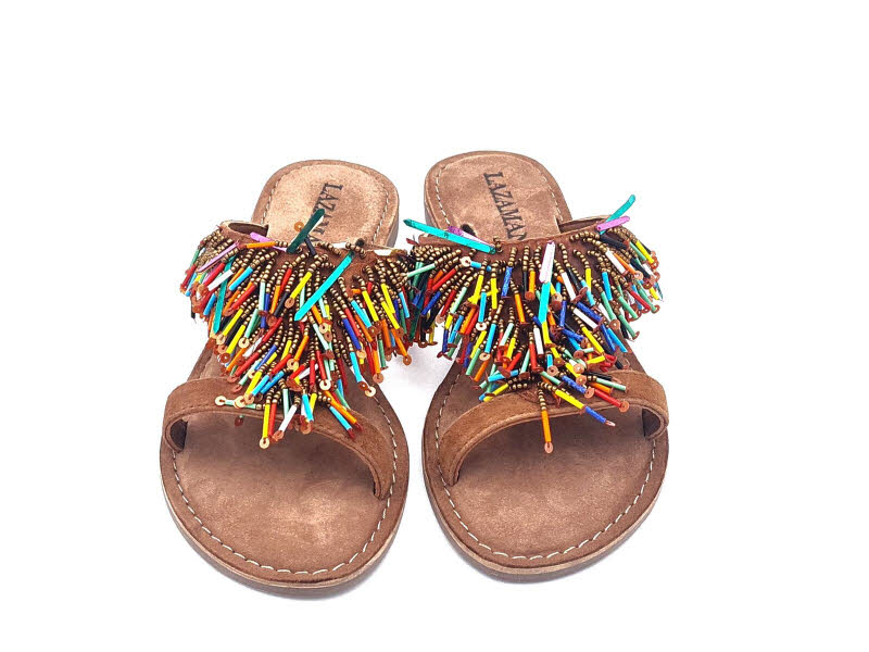 Lazamani Pantoffel Tan