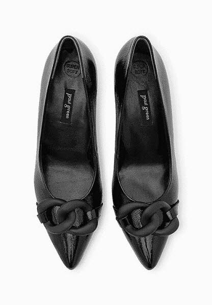 PAUL GREEN Pumps Knautschlack black