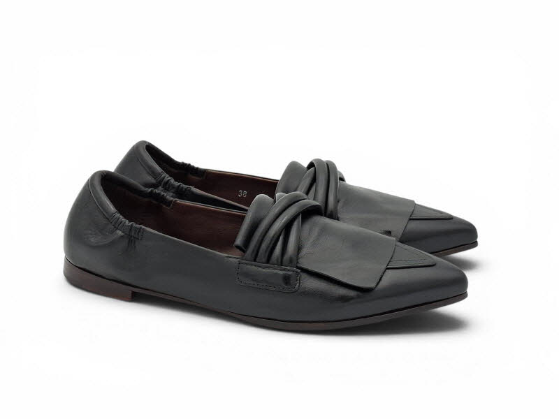 Rebecca White Slipper Zoom black