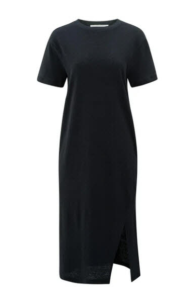 Yaya T-Shirt-Kleid aus Leinenmischung mit kur
