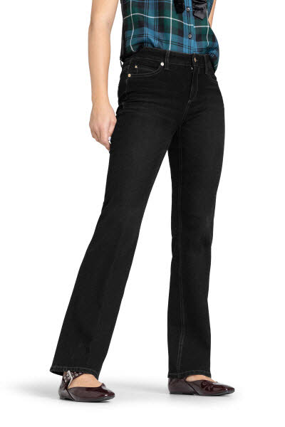 CAMBIO Change Sportswear Paris flared basic rinsed black