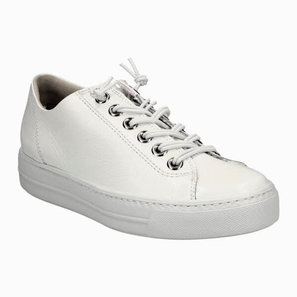 PAUL GREEN Sneaker Knautschlack white