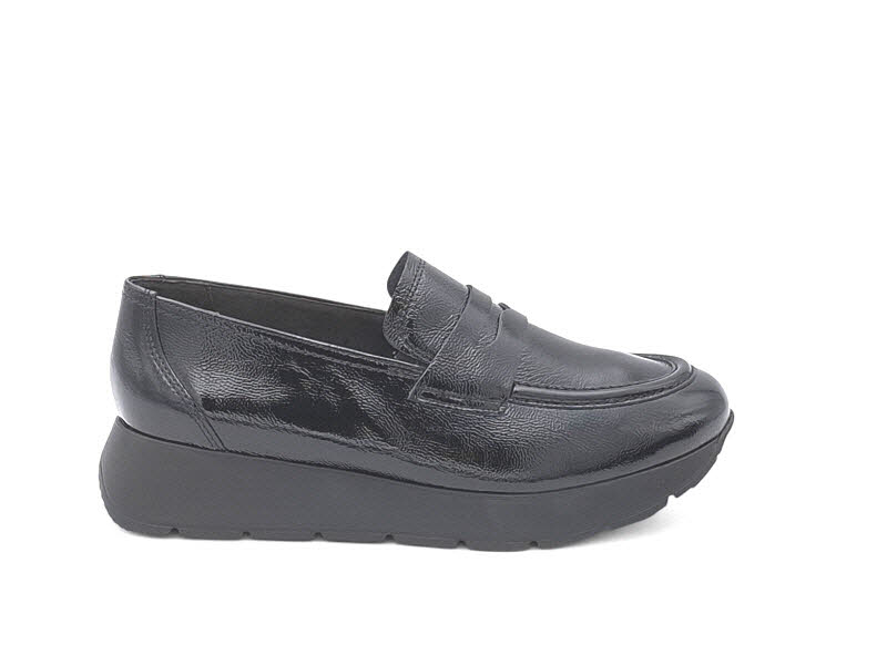 PAUL GREEN Slipper Knautschlack Black