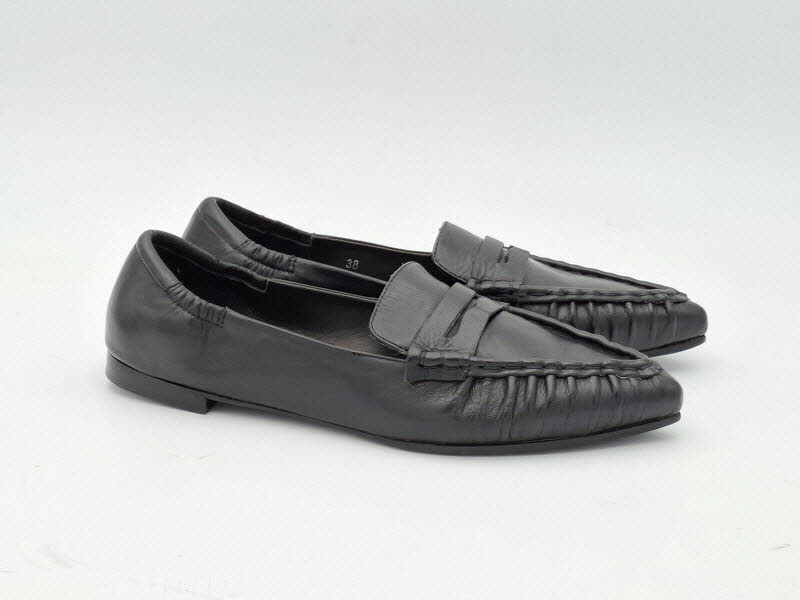 Rebecca White Slipper Wash Nappa Black