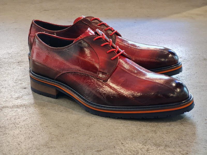 Lorenzi Herrenschnürer Anguilla Rosso