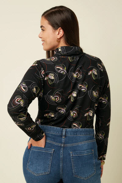 King Louie Exota BV Rollneck Top Dolly - black