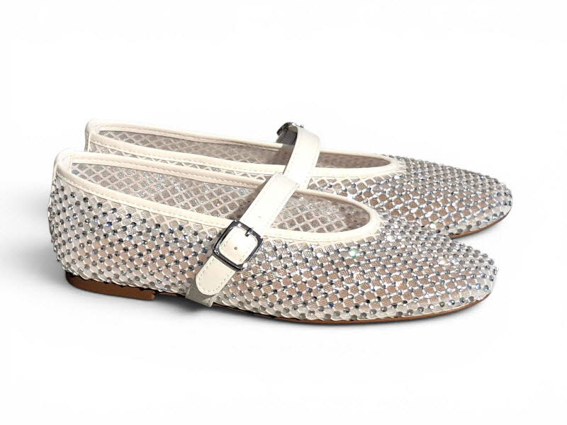 Inuovo Ballerina Glitzer  weiss